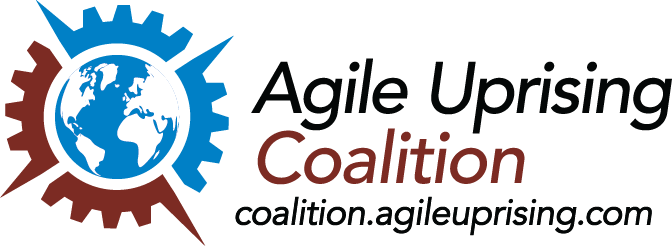 Agile Uprising text logo url 246x672